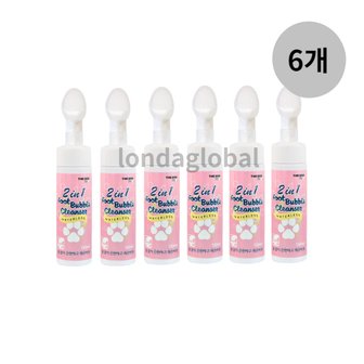  더독 2in1 풋 버블 반려동물용 클렌져 130ml x6