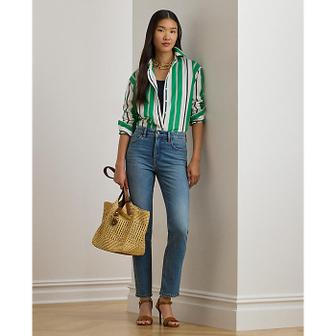 로렌 랄프 로렌 하이 라이즈 스트레이트 앵클 진(WMLRDNMS0920184410)