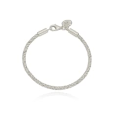 Twisted Rope Bracelet (Thin ver.) - silver (1004010917)