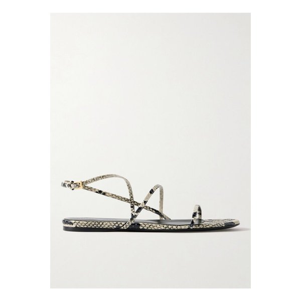 케이트 루프 스네이크 이펙트 가죽 샌들 스네이크 프린트 1647597358817406