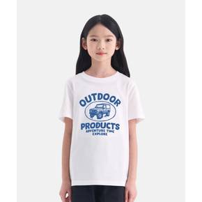 [본사][온라인전용]베이직 그래픽 반팔티셔츠 (오프 화이트) OD262ISS91_OWH