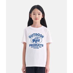 [본사][온라인전용]베이직 그래픽 반팔티셔츠 (오프 화이트) OD262ISS91_OWH