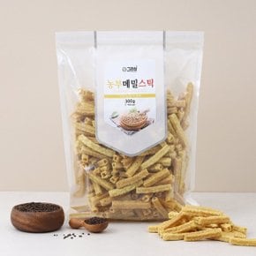 그리심 농부 메밀스낵 2종 메밀칩 300g 1개 + 메밀스틱 300g 1개 - 메밀과자 대용량 간식 스낵 곡물