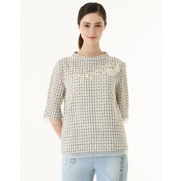 손정완 펀칭 노방 블라우스 ZBL5151110