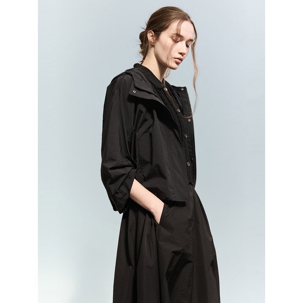 [리오더] 더블 클로저 윈드브레이커 점퍼_블랙 7215220403