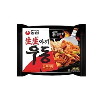  농심 생생 야끼우동 화끈한맛 10봉 매콤 볶음 봉지면 (W7620DF)