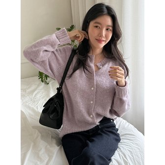 아티드 클라우드 알파카 라운드넥 가디건_4COLORS