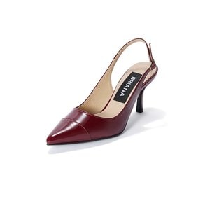 Stiletto Slingback_Wine Patent