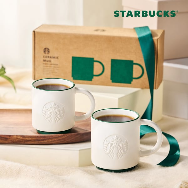 [스타벅스] 그린 사이렌 머그 세트 180ml (2P)