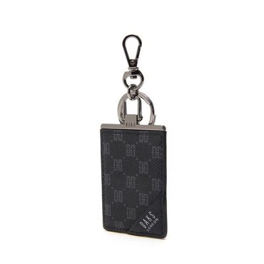 닥스 [LOUIS PVC] 블랙 가죽 DD로고 장식 키링 DBHO0F138