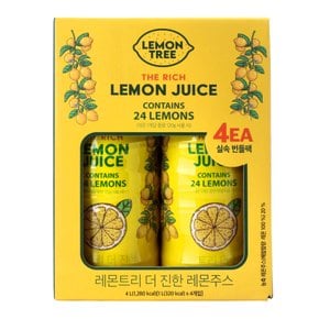 레몬트리 더진한 레몬주스 1L *4입