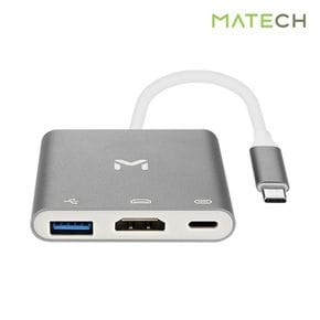 메이텍 C타입 멀티허브 HDMI PD충전 3in1 미러링 맥북