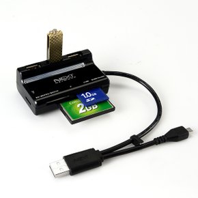 USB2.0 3포트 + OTG USB허브 + 카드리더기 NEXT-503OTG