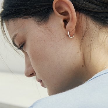 베흐트 [925 silver] Deux.silver.131 / basic earring (2 size)(21103)