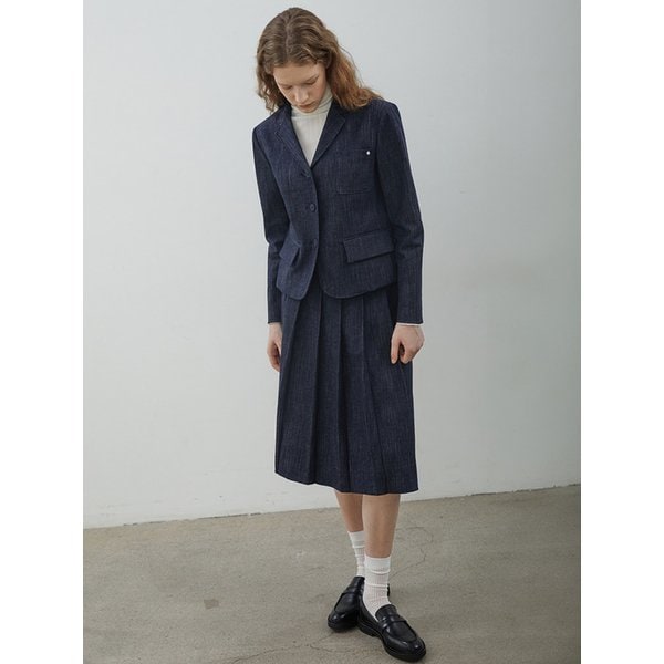 Bianca Tweed Wool Skirt (Ivory) - 신세계몰 롱스커트