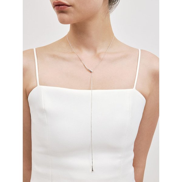 [W컨셉 단독]Y water drop necklace