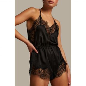 4881622 Hunkemoller Valerie Lace Trim Satin Teddy