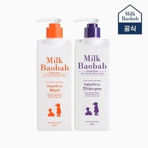 베이비&키즈 샴푸 500ml+베이비&키즈 워시 500ml