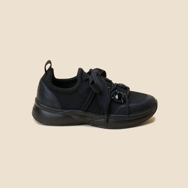 슈콤마보니 Ribbon jewelry sneakers(black) DG4DA24513BLK