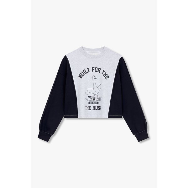 배색 디테일 그래픽 맨투맨 9106122108056