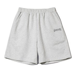 LAYERED LOGO SWEATSHORTS_LIGHT GREY