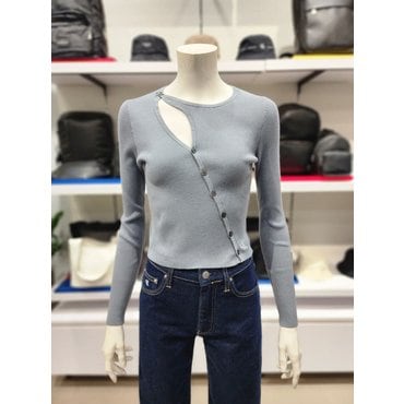 Calvin Klein Jeans [파주점] [캘빈클라인진]CK진여성 어시메트릭 버튼다운 가디건(ZW02500-PN6)