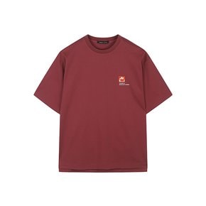 GBS34251 오버핏 핑크브라운 아트웍 티셔츠