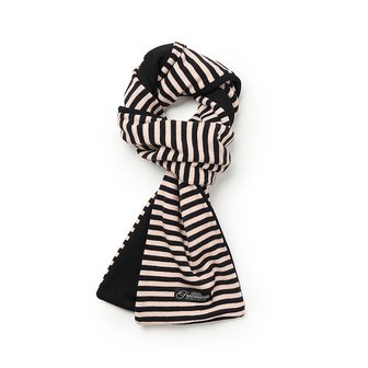 프리마리오 리버시블 스트라이프 머플러 [아이보리]