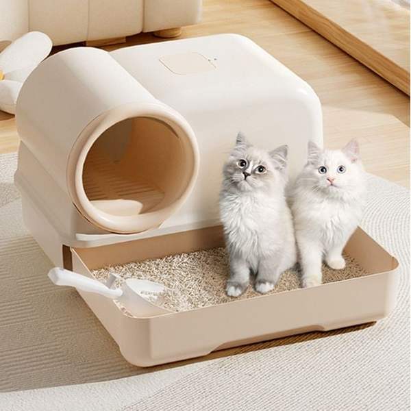 확대된 대표 고양이 알파복도 화장실 1P 빅사이즈 서랍형 후드돔