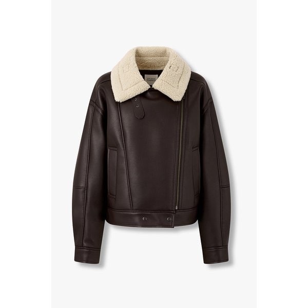 하이넥 라이더 오버핏 무스탕 9195461941073