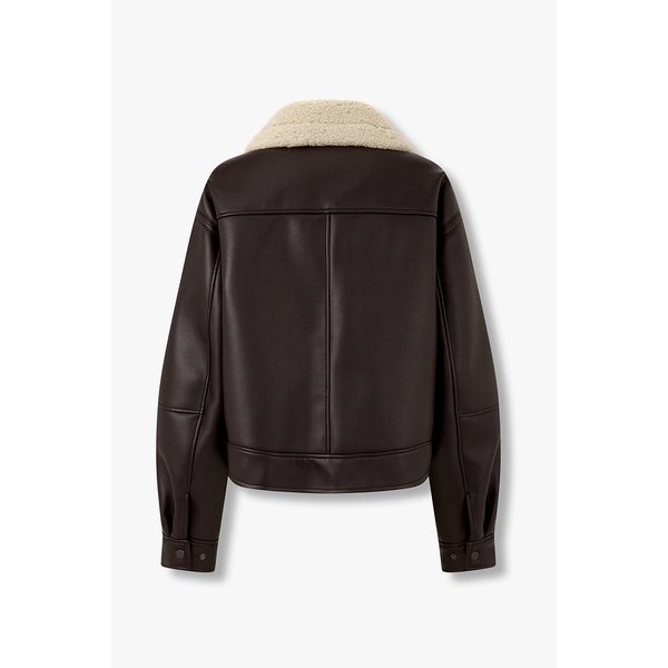 하이넥 라이더 오버핏 무스탕 9195461941073