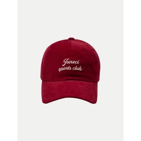 JSC corduroy ball cap (Wine)