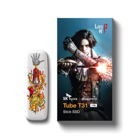 [SK하이닉스 공식스토어/우체국택배] TUBE T31/ P의 거짓 에디션 1TB 외장SSD D램탑재 [스틱형]