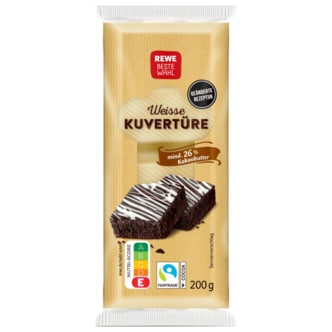  독일 레베 REWE Beste Wahl 베스트발 화이트 초콜릿 커버춰 200g