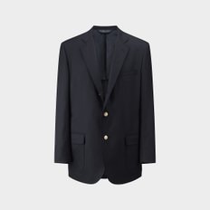 브룩스브라더스 [공식판매처] 트레디셔널핏 싱글 3버튼 금장 색 블레이저 (네이비) (BBJBMNZ502)