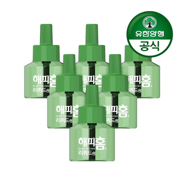 해피홈 리퀴드 전자모기향 리필 45일 6개