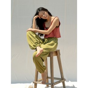Chill Crop Tank (Terracotta Red)