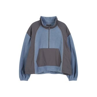 LAP 후리스 배색 아노락 점퍼 AQ4WZA63