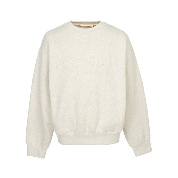 [부산점] 에센셜 남성 기모 맨투맨 192HO256552F OATMEAL HEATHER