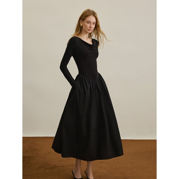 YY_French elegant waist dress