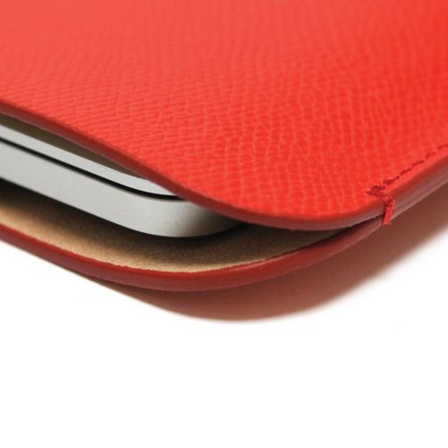  맥북프로 터치바 Macbook Pro 맥북 13형 가죽 파우치(로얄레드) 상품이미지 3