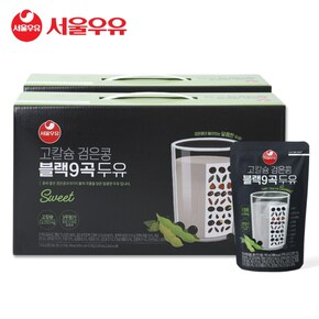 고칼슘 검은콩 블랙9곡 두유 190ml 40팩-칼슘250mg