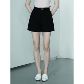 W1052 WIDE COTTON SHORTS_BLACK