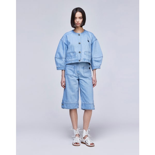 [파주점] [송지오우먼]지제로 버뮤다 데님 팬츠 라이트 블루 WH2PT830LB