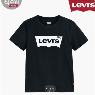 리바이스키즈 SH01 배트윙반팔티 V212TS157P 블랙