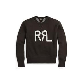 W RRL 로고 코튼 블렌드 플리스 스웨트셔츠(WMRRKNIN6820036001)