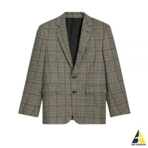 셀린느 SHORT JACKET IN PRINCE OF WALES FLANNEL (2V61P785V 97IP) (PRINCE 체크 플란넬