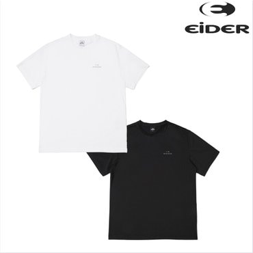 아이더 [[EIDER  Sale]] DMM24288 POP 2 PACK α 반팔 라운드 티셔츠 화이트+블랙