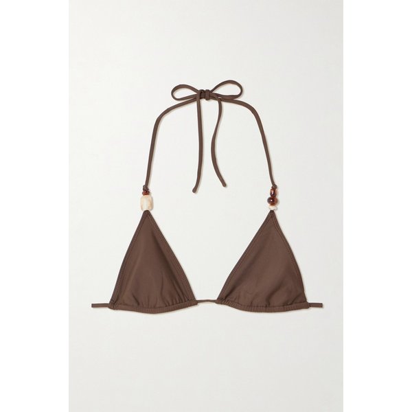 페이스풀 에덴 비즈 장식  트라이앵글 비키니 탑 46376663162989084