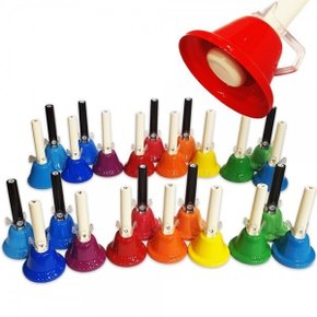 25음 칼라 레스트 핸드벨 HBL-025R Handbell 핸즈벨 아이들과 함께 연주하는 즐거움, 리베라 핸드벨